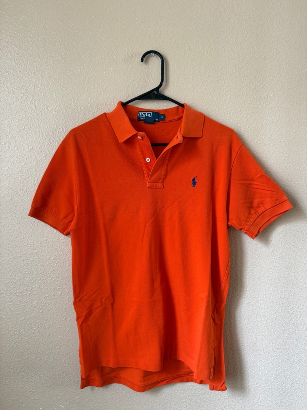 Polo by Ralph Lauren Orange Short Sleeve Classic Polo with Navy Pony